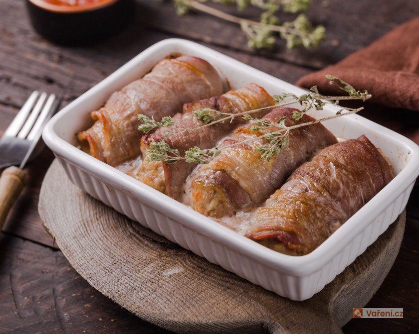 Zapečené vepřové rolky