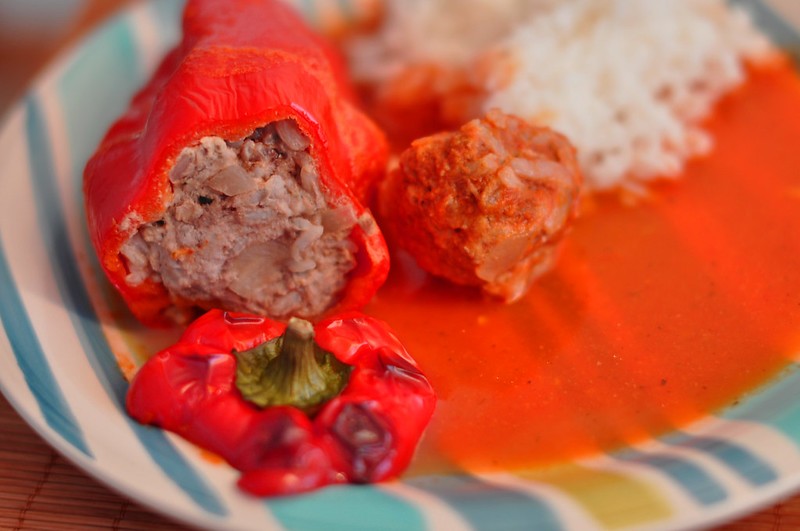 Plněné papriky